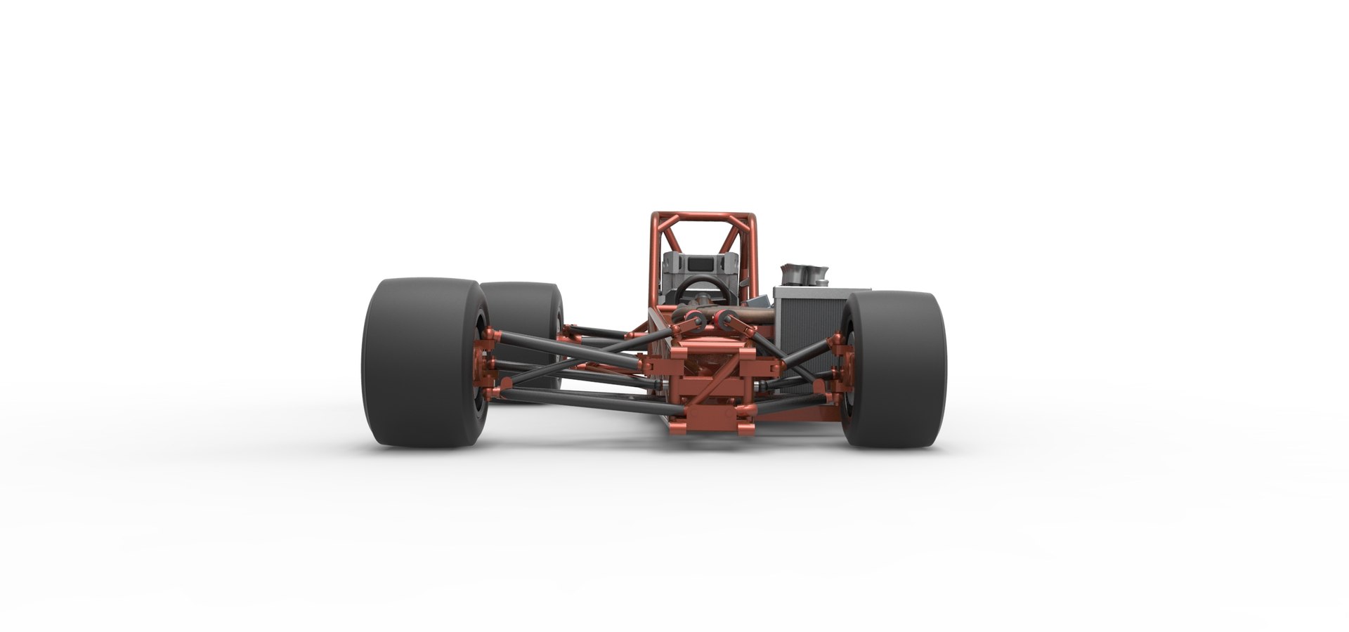 3D Supermodified Front Engine Race Car Base Version 3 Scale 1 To 25 ...