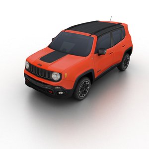 3d 2015 jeep renegade model