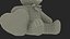 Grey Teddy Bear with Heart Fur