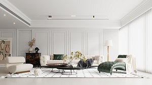 G6-French  Luxury Interior Scene by 3dmax 3D model