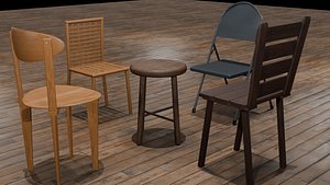 3D Modern Chairs Pack