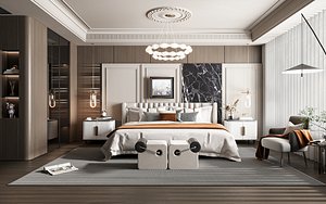 Modern bedroom 3D model