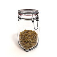Glass Jar with farfalla pasta
