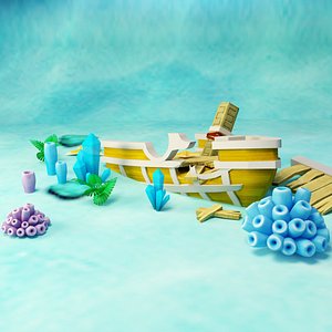 3D ship water