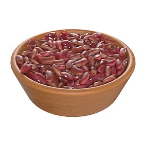 3D Kidney red bean bowl