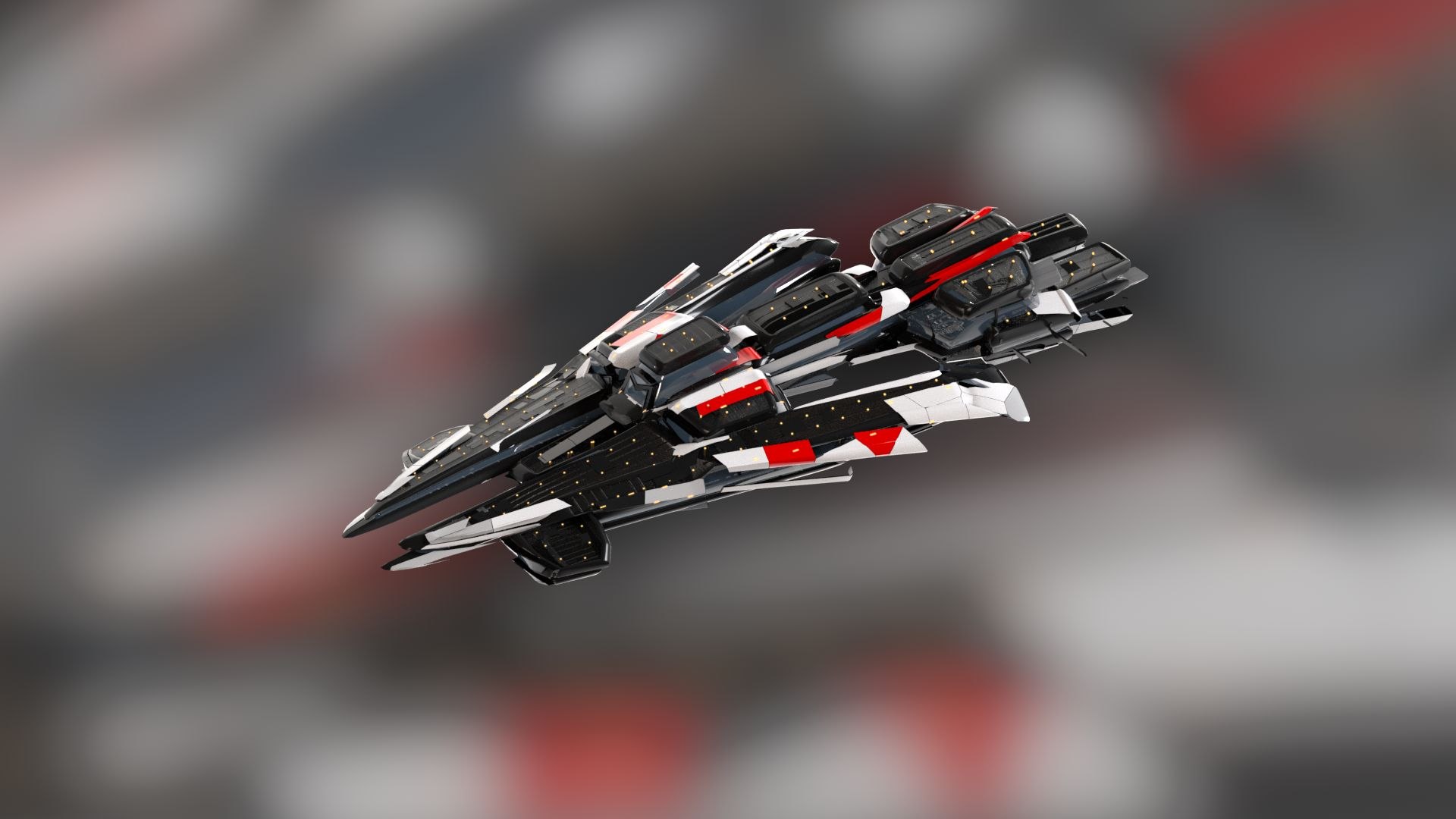 3D Lowpoly Sci Fi Spaceship Space Craft Air Vehicle 19 - TurboSquid 1842478