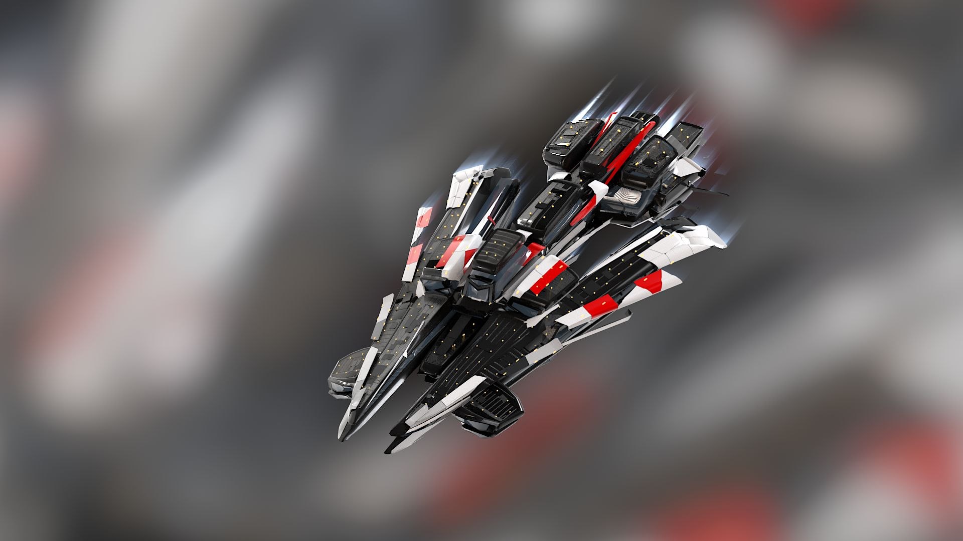 3D Lowpoly Sci Fi Spaceship Space Craft Air Vehicle 19 - TurboSquid 1842478
