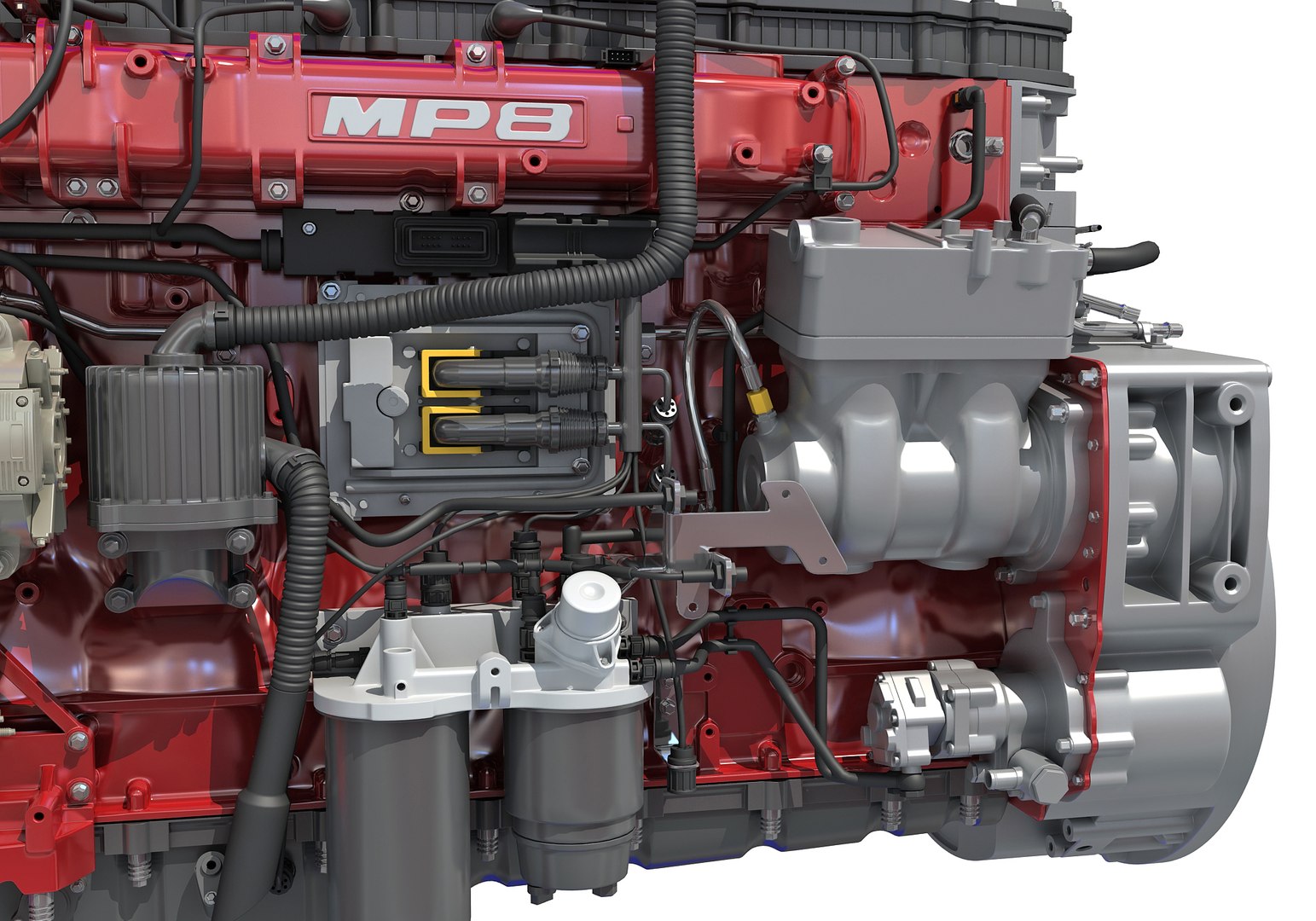 Mack Mp8 Truck Engine 3D Model - TurboSquid 1327138