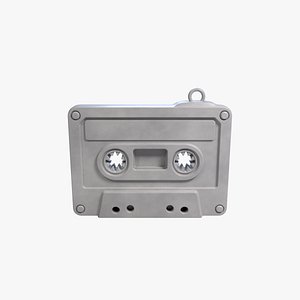 Vintage Cassette Keychain Retro Music Lovers 3D STL File Printable Old School Charm model