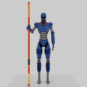 The robot with a weapon