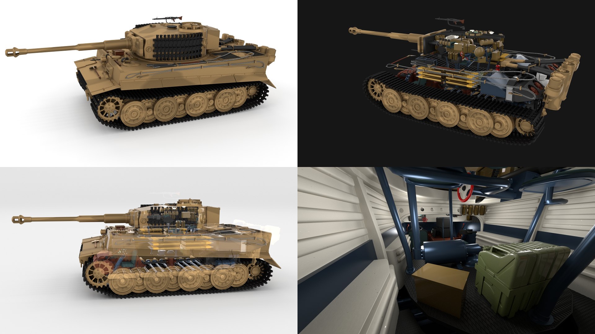 3d Model Built Tiger E Late