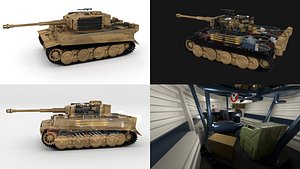 3d model built tiger e late