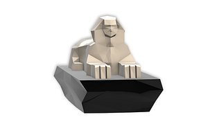 3D model egypt great sphinx giza
