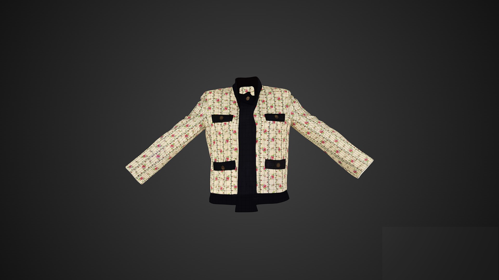 Game Ready Rose Patterned Jacket 3D model https://p.turbosquid.com/ts-thumb/Xa/Gco60A/nC/merror4801920x10800wireframebackgroundlogo/png/1687919339/1920x1080/fit_q87/22e3c1903789c0314bf893e82523fdf416d85cc9/merror4801920x10800wireframebackgroundlogo.jpg