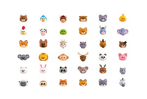Pack001 Animal Head Pack