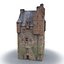 Scottish Castle Amisfield Tower with PBR Materials