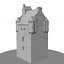 Scottish Castle Amisfield Tower with PBR Materials
