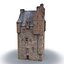 Scottish Castle Amisfield Tower with PBR Materials
