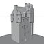 Scottish Castle Amisfield Tower with PBR Materials