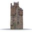 Scottish Castle Amisfield Tower with PBR Materials