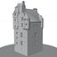 Scottish Castle Amisfield Tower with PBR Materials