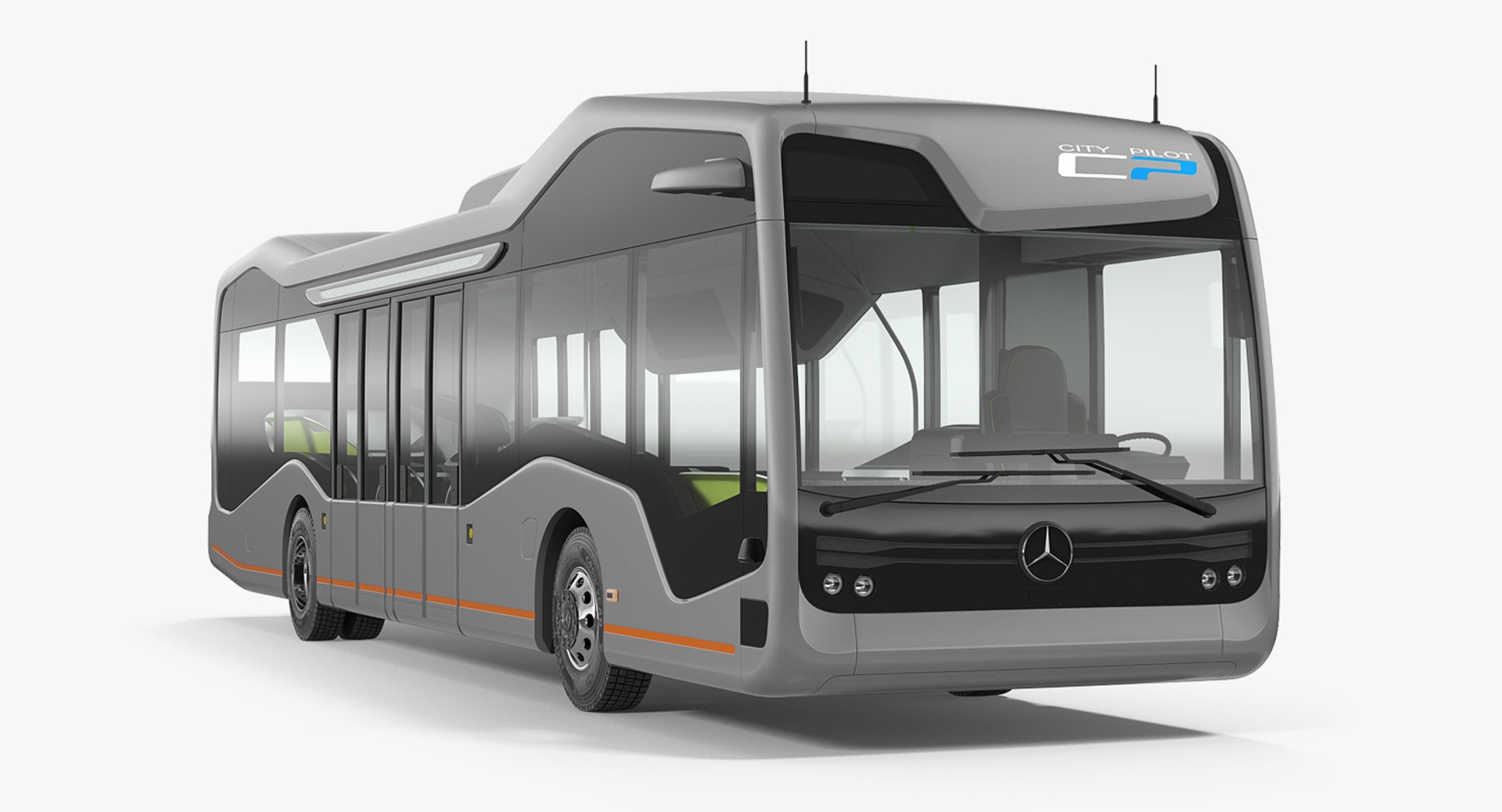 Mercedes Future Bus 3D model preview