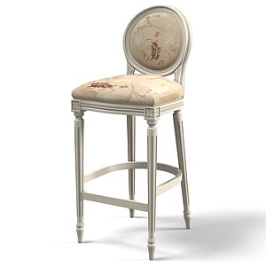 classic bar chair 3d model