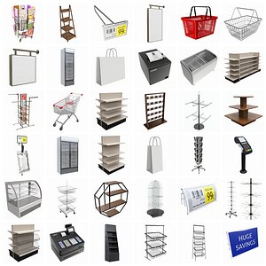General store items 3D