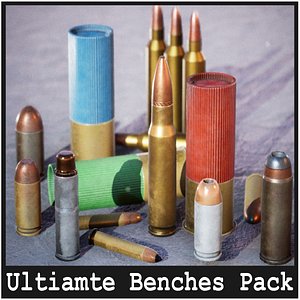 3D model Ultimate Bullet Pack  15 Variations