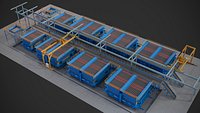 Concrete plant machine