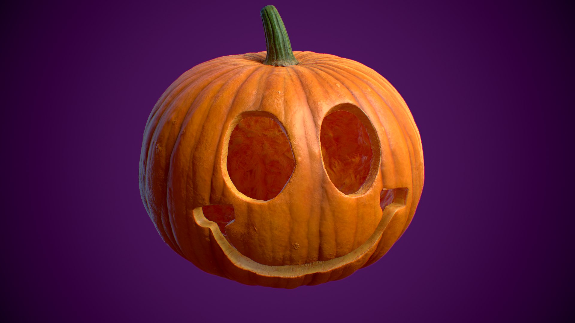 3D Model Pumpkin Halloween PBR 4K - TurboSquid 1971366