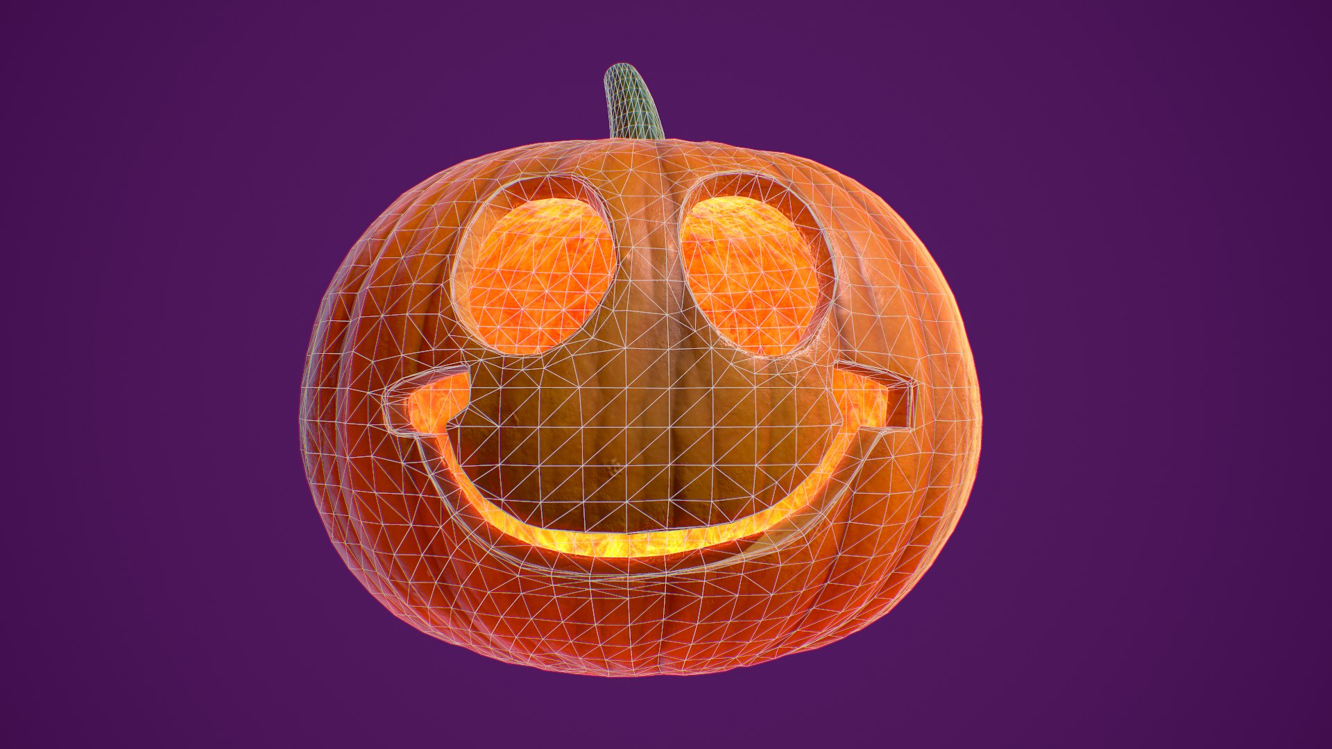 3D Model Pumpkin Halloween PBR 4K - TurboSquid 1971366