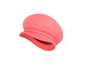 Pink Wool Hat 3D model