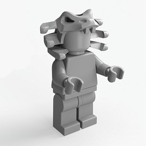 Lego Minifigure  Snake Hat 3D model