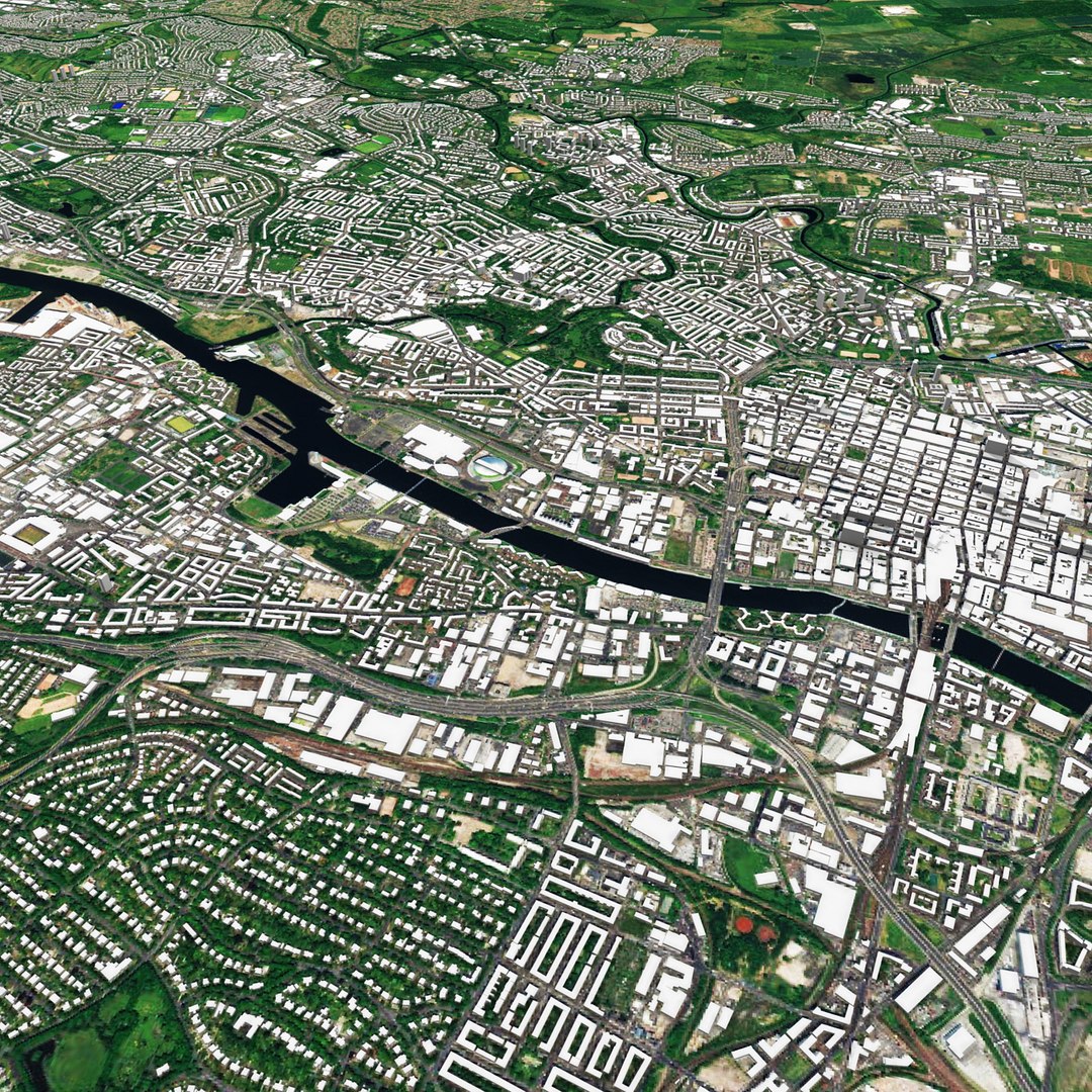 Glasgow City 3D Model TurboSquid 1447984