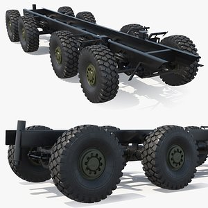 3D Heavy Duty Chassis for Self Propelled Howitzer Machine