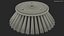 3D road sweeper brush