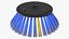 3D road sweeper brush