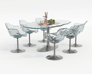 Modern Dining Table and Chairs 43 model