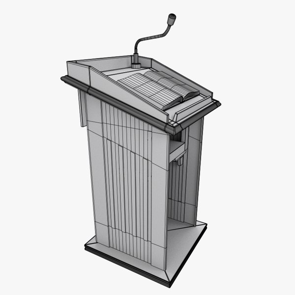 3d podium set model