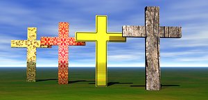 cross symbol 3D model