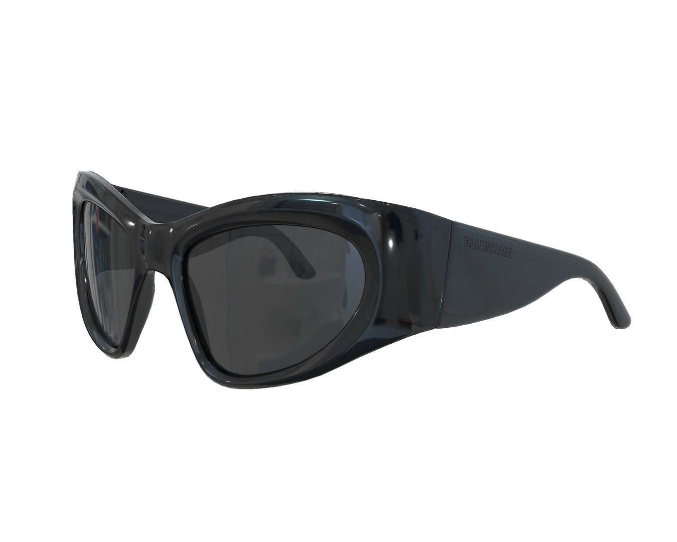 Balenciaga Wrap D-frame Sunglasses 3D Model - TurboSquid 1951348 Balenciaga Wrap D-frame Sunglasses 3D Model - TurboSquid 1951348