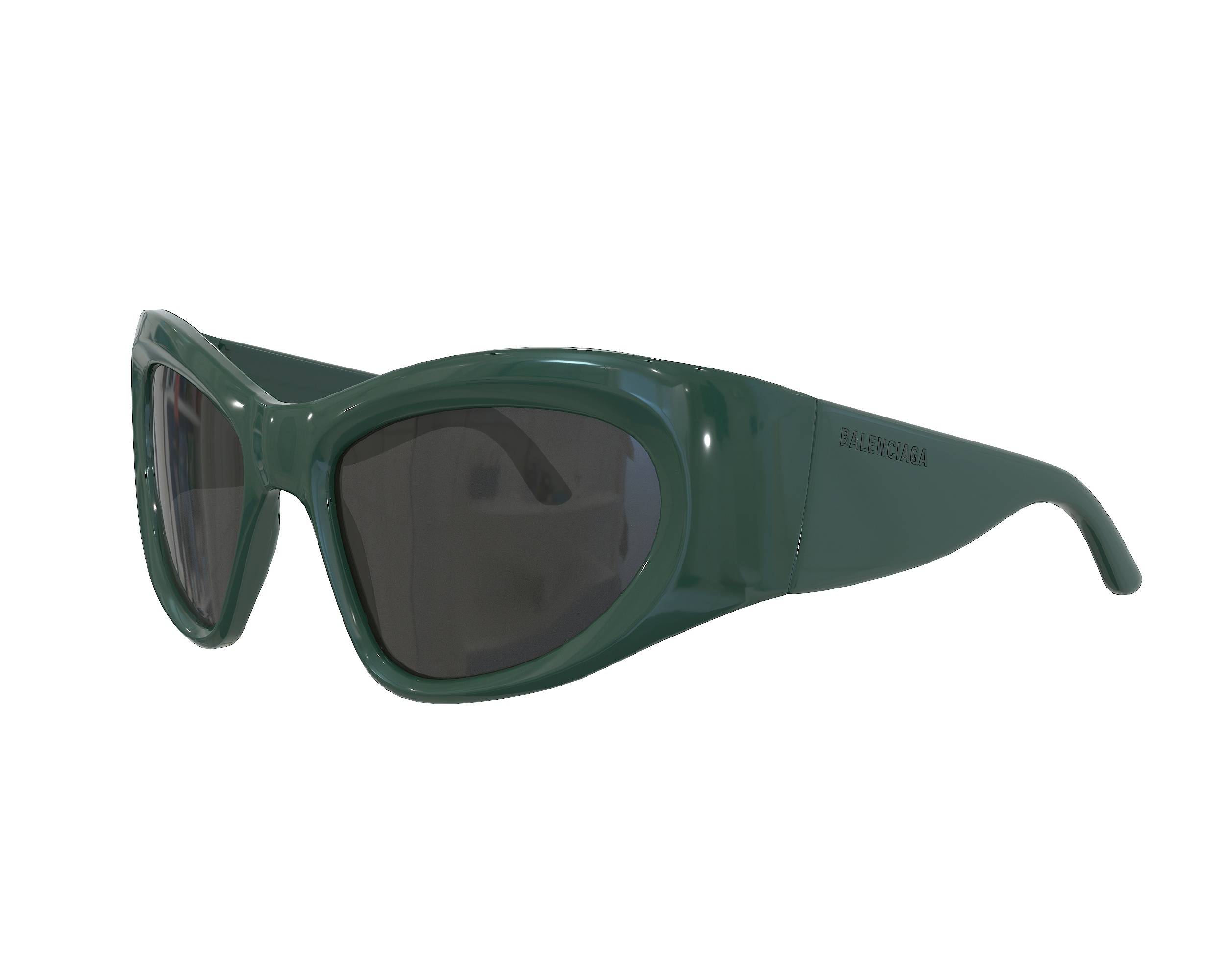 Balenciaga Wrap Dframe Sunglasses 3D model TurboSquid 1951348
