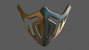 Mask for 3D Print like Jade from Mortal Kombat 11 3D print model 3D model