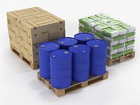 Wood pallet set