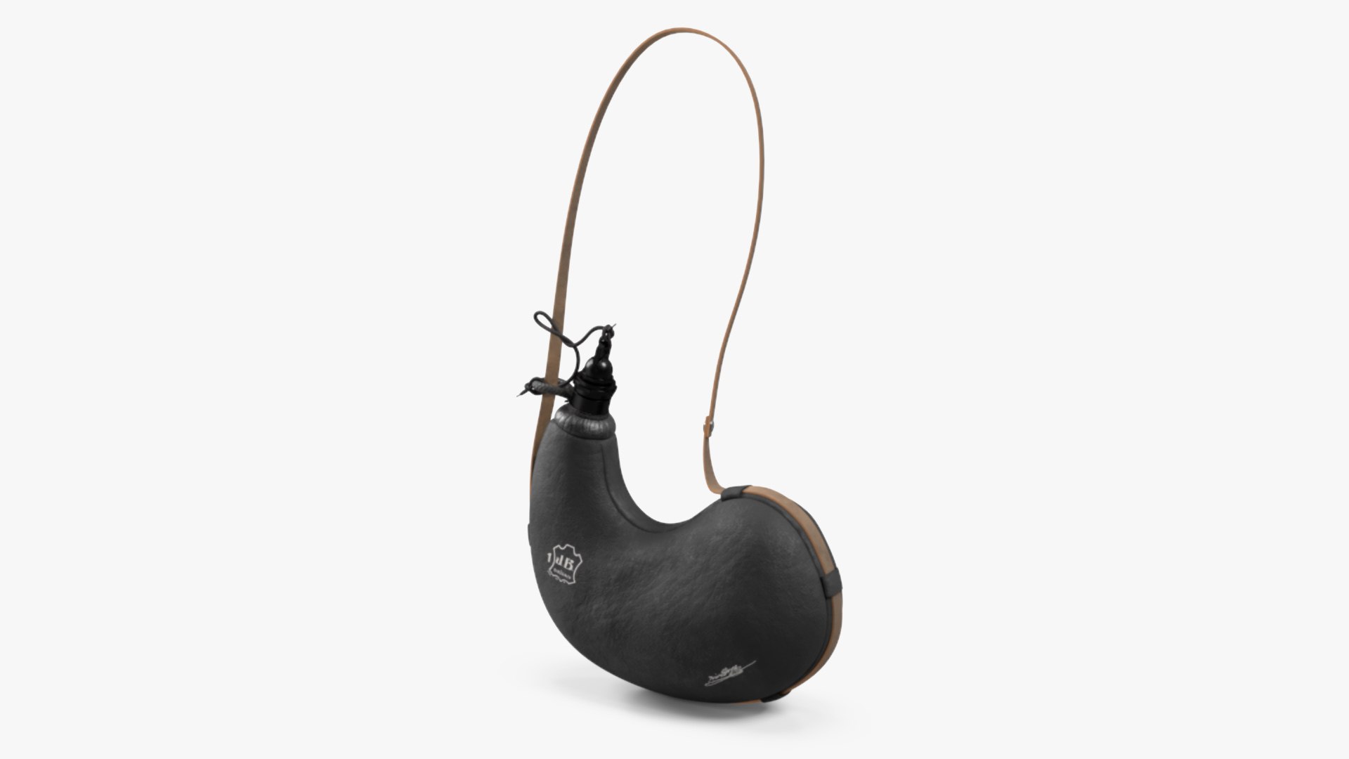 Spanish Hanging Wineskin JB Black 3D model preview