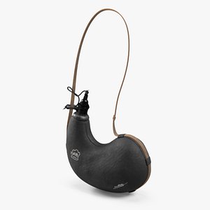 3D model Spanish Hanging Wineskin JB Black