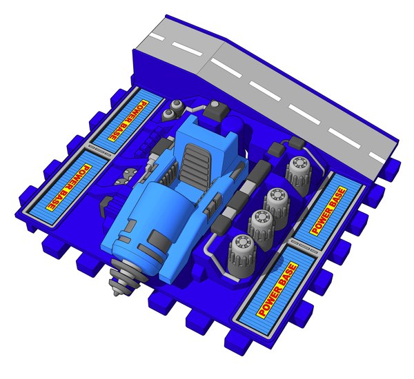 modelo 3d Powerbase 3 - Área de reabastecimiento - TurboSquid 1150991