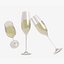 3D model champagne flute