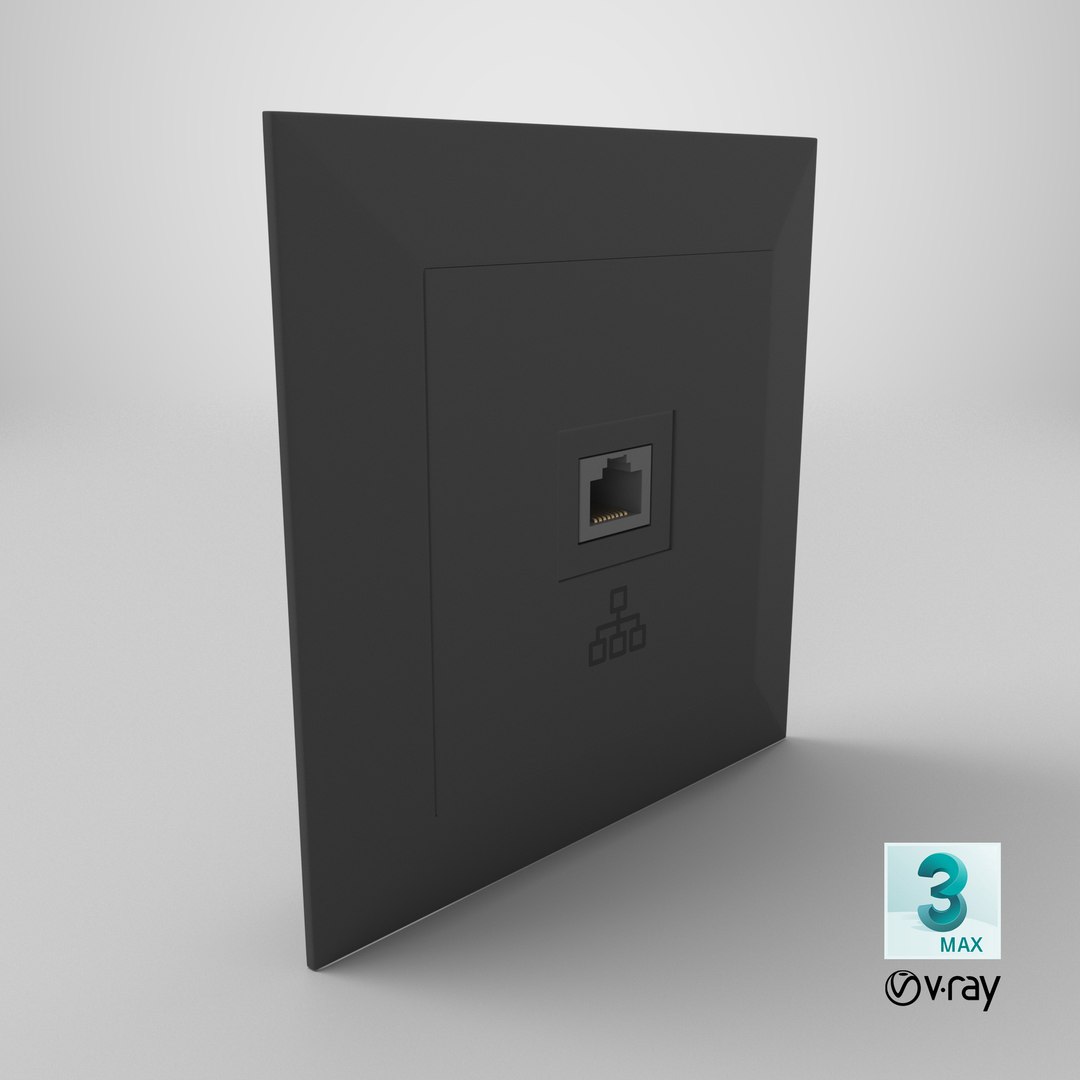 Ethernet Port Wall Socket 3D model https://p.turbosquid.com/ts-thumb/Xa/ygH8CW/7m/stemcell_max_vray_render/png/1730404142/1920x1080/fit_q87/d7092d76fceb4886e1637c132c2ec3310457800b/stemcell_max_vray_render.jpg
